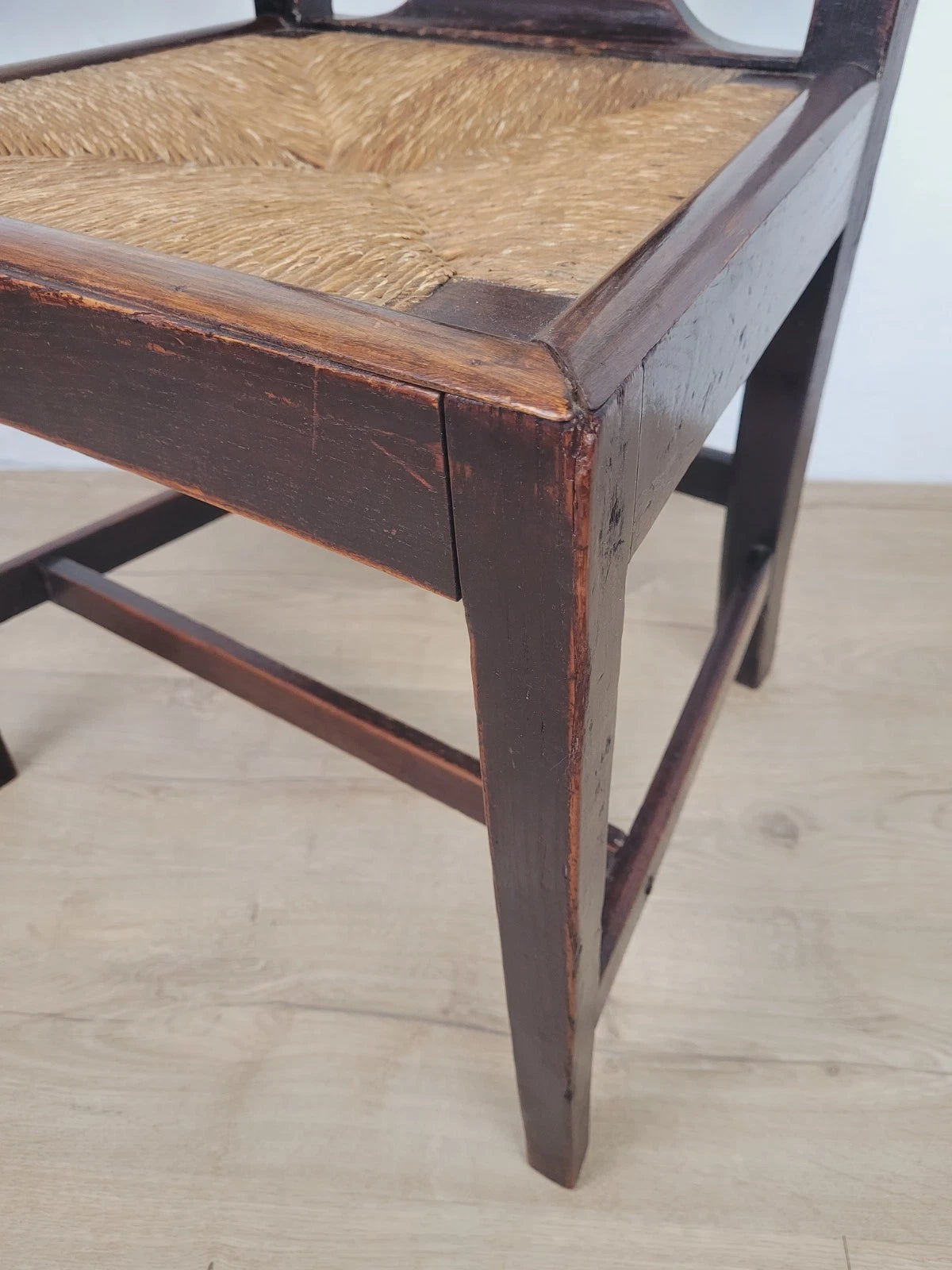 Country Side Chair Cane Pierced Back Antique 19th Century Postage Available