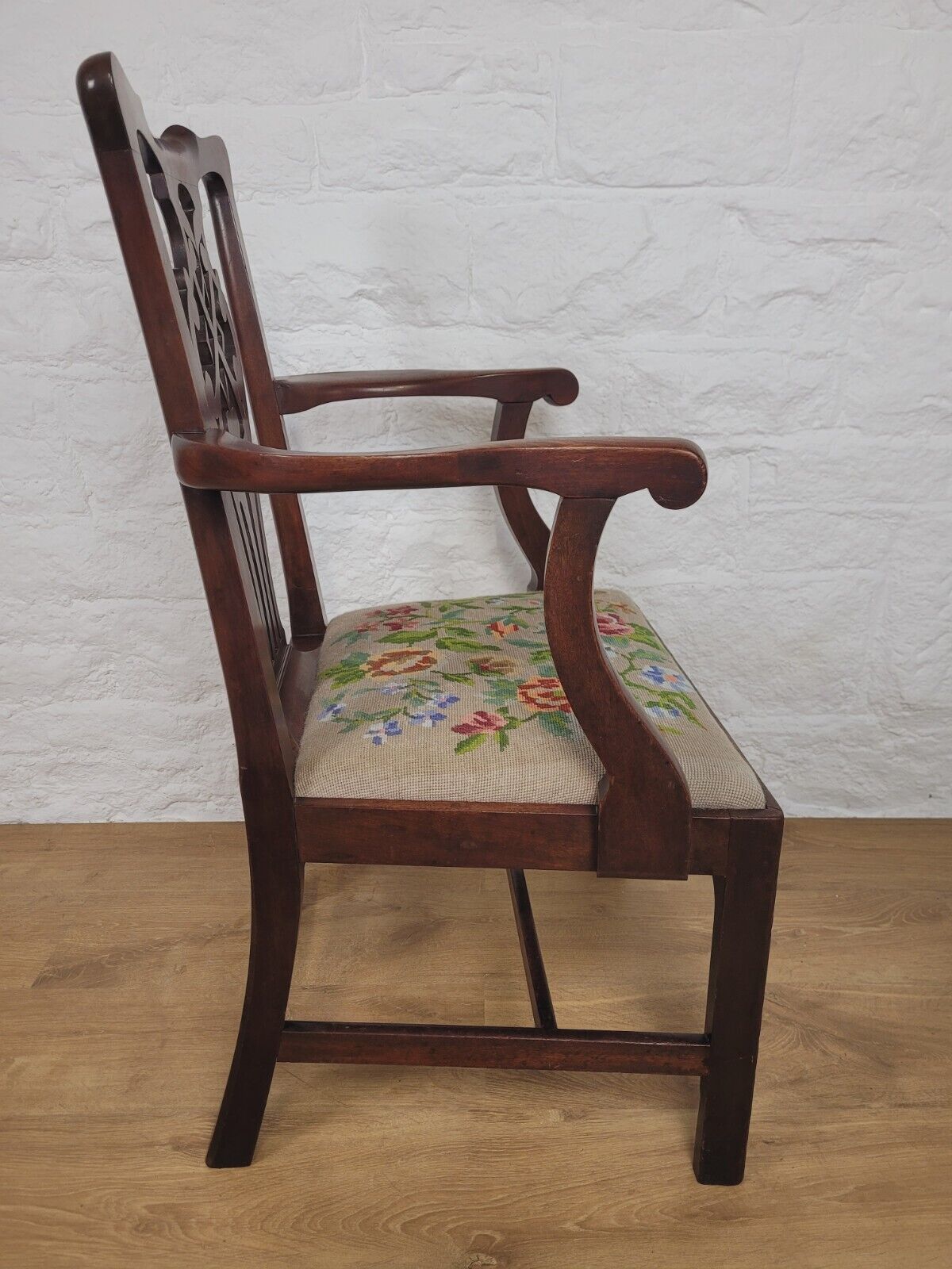 Victorian Armchair Chippendale Style Pierced Splat Back Postage Available