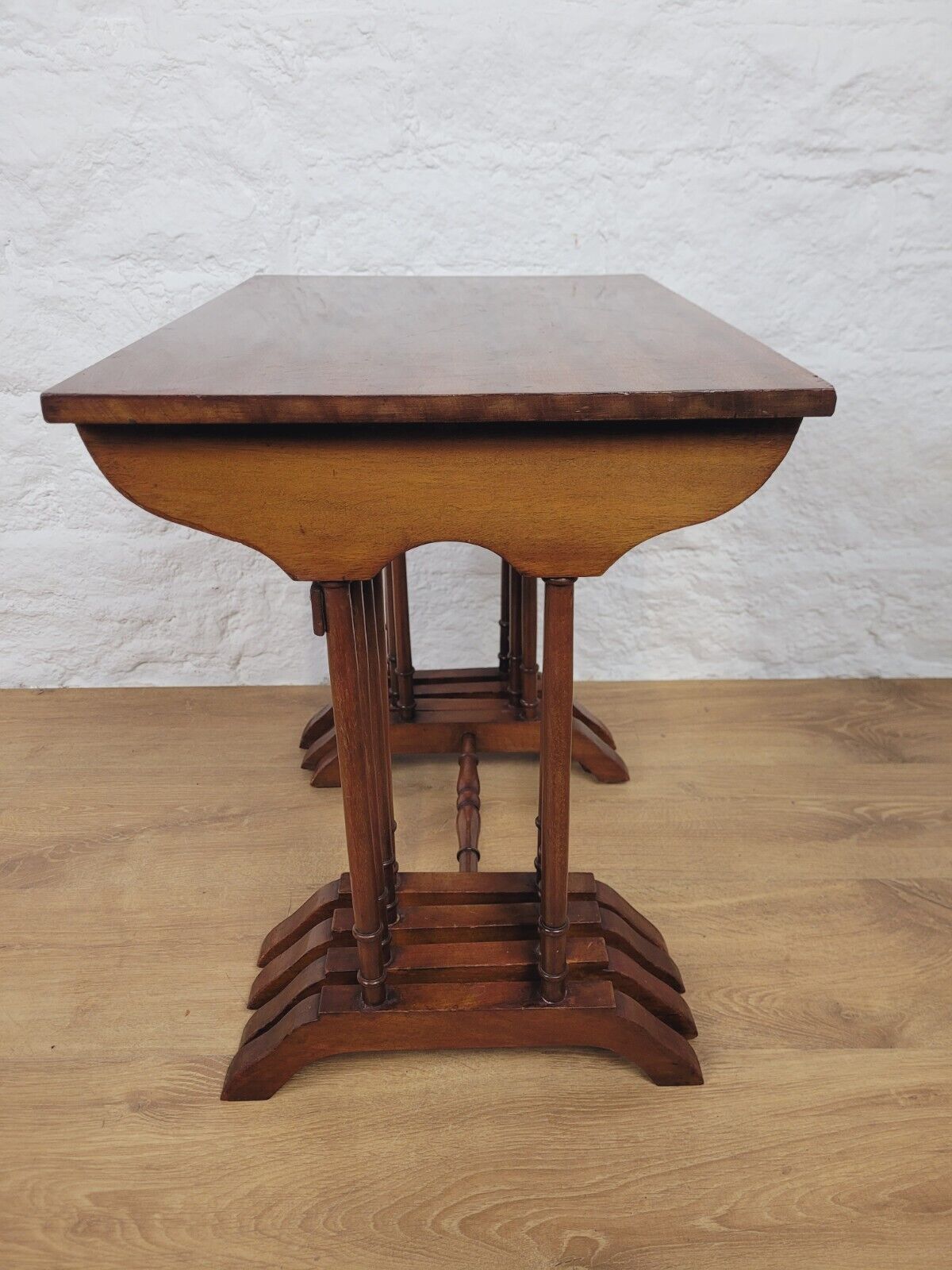 Edwardian Nest of Tables Quartetto Mahogany Rectangular Postage Available