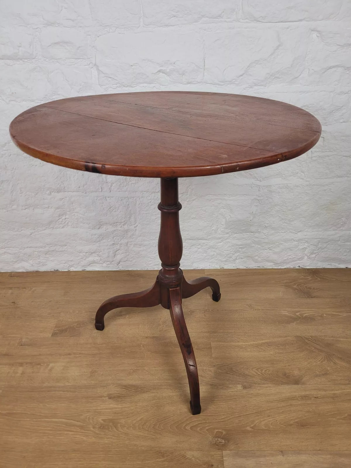 Georgian Tripod Side Table English Circular c.1800 Mahogany Postage Available