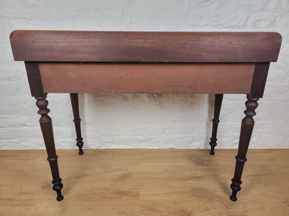 Victorian Writing Side Table Drawers Mahogany 19th-Century Delivery Available