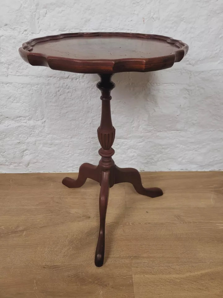 Tripod Wine Table English Figured Boarder Victorian Style Postage Available