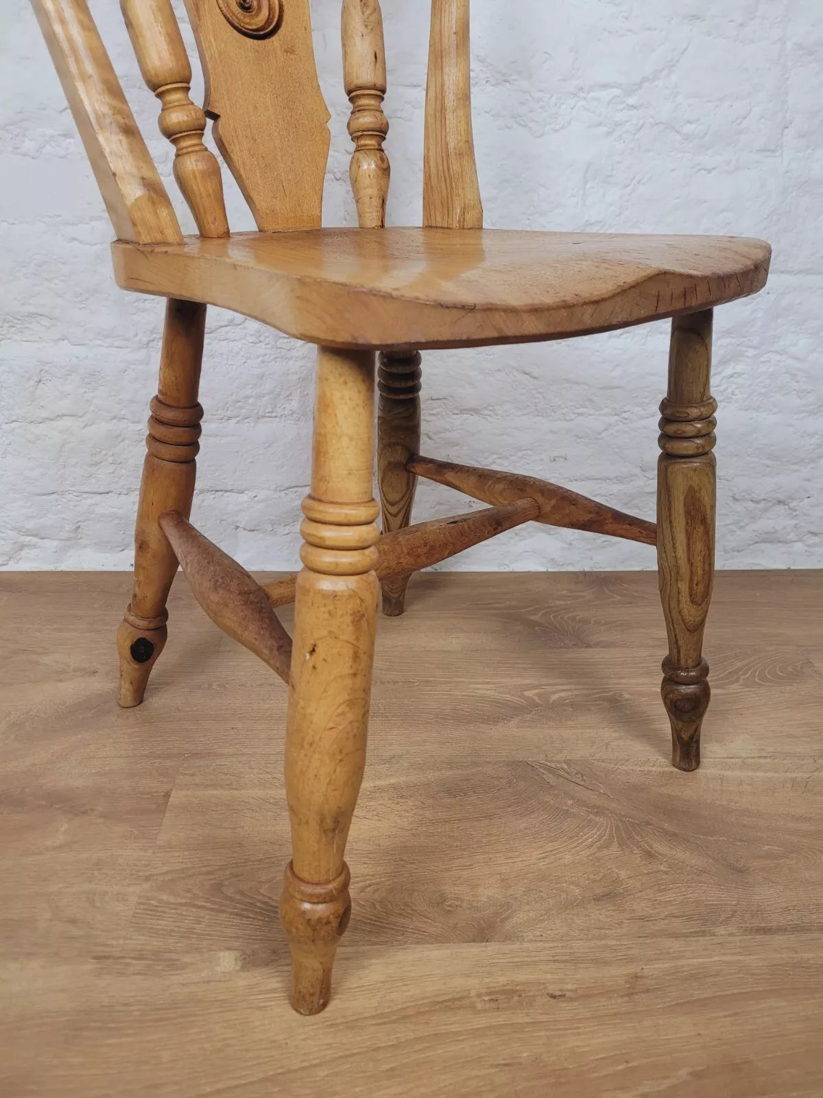 Kitchen Chair Bulls-eye Back Farmhouse Oak Country Postage Available