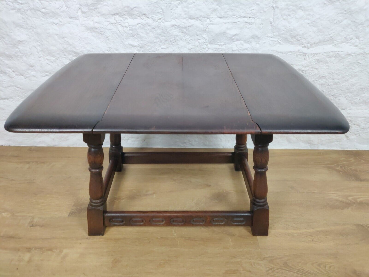 Priary Drop Leaf Table Turnable Top Jacobean Style Mahogany Postage Available