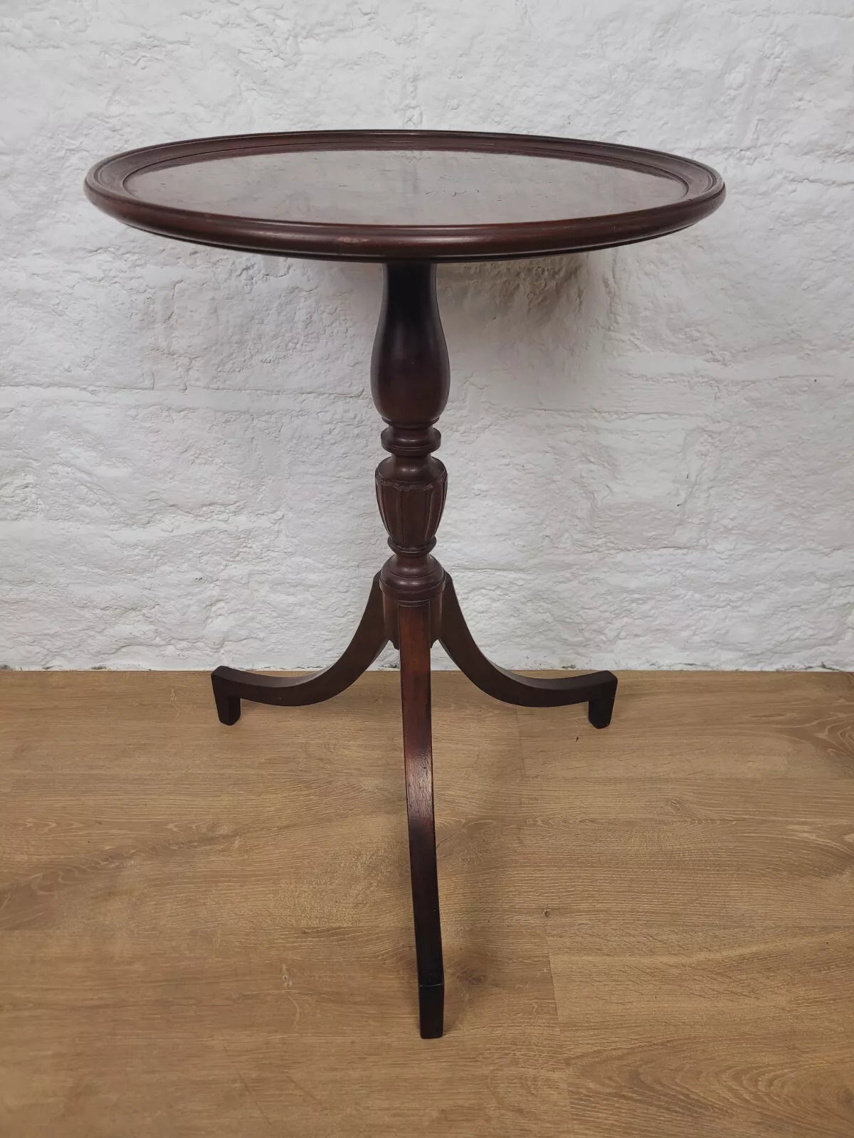 Victorian Tripod Wine Table English Circular Mahogany Postage Available