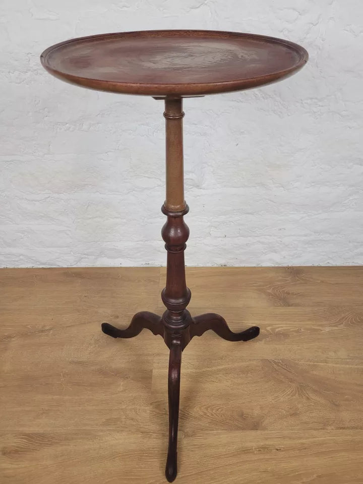 Edwardian Tripod Wine Table C1910 English Mahogany Postage Available