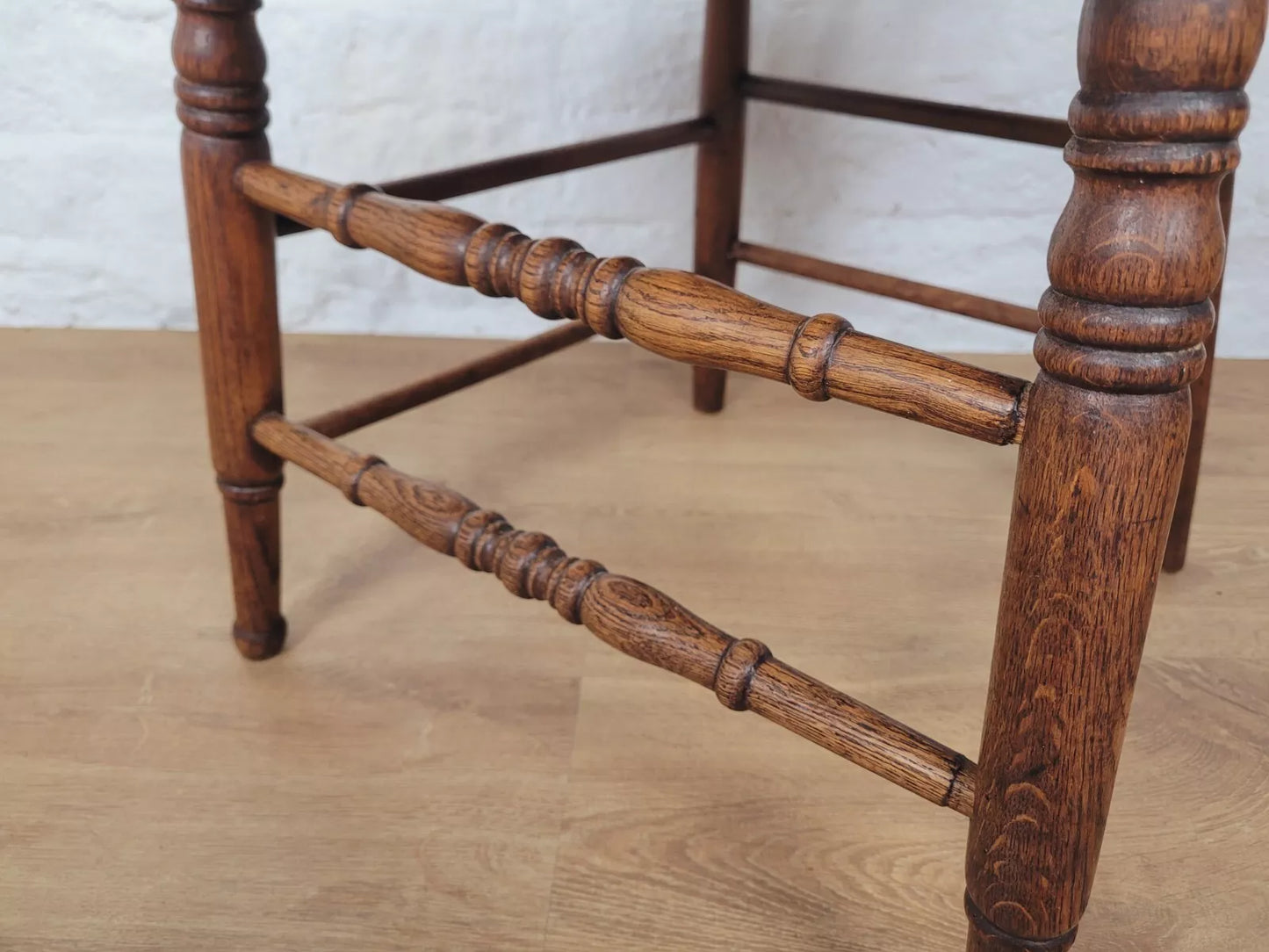 Victorian Windsor Kitchen Chair Oak Spindle Back Country Postage Available