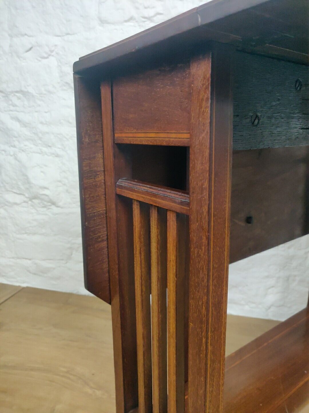 Sutherland Table Drop Leaf Satinwood Cross Banded Edwardian Postage Available