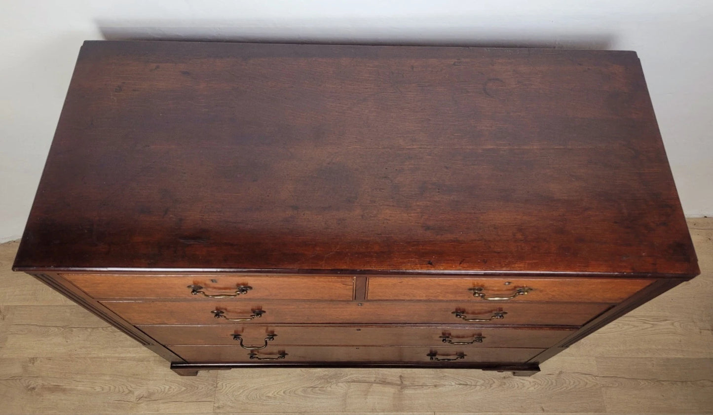 Victorian Chest of Drawers 2 Over 3 19thC Drop Handles Delivery Available