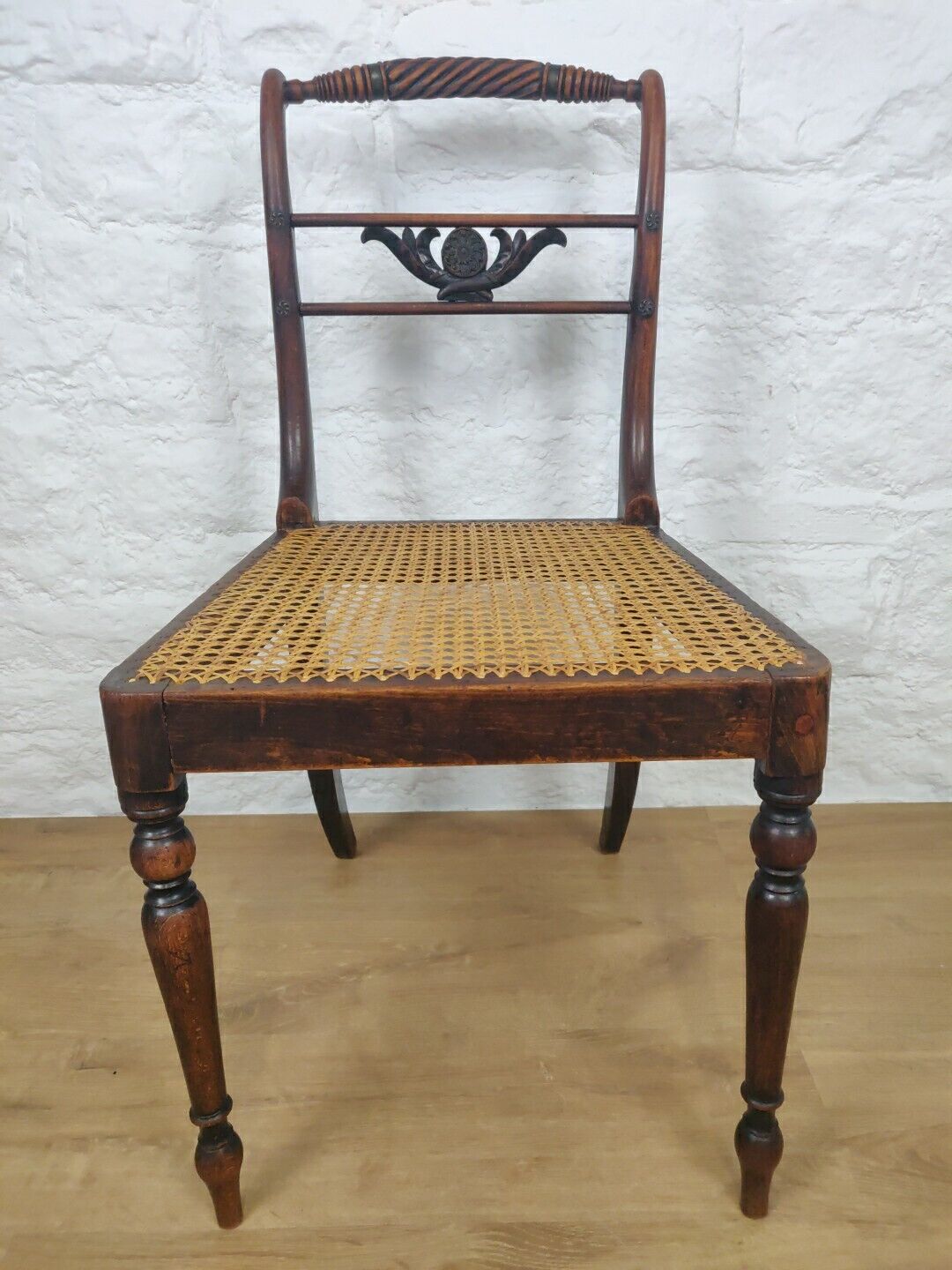 Bergere Seated Carved Chair Country Floral Metal Victorian Postage Available