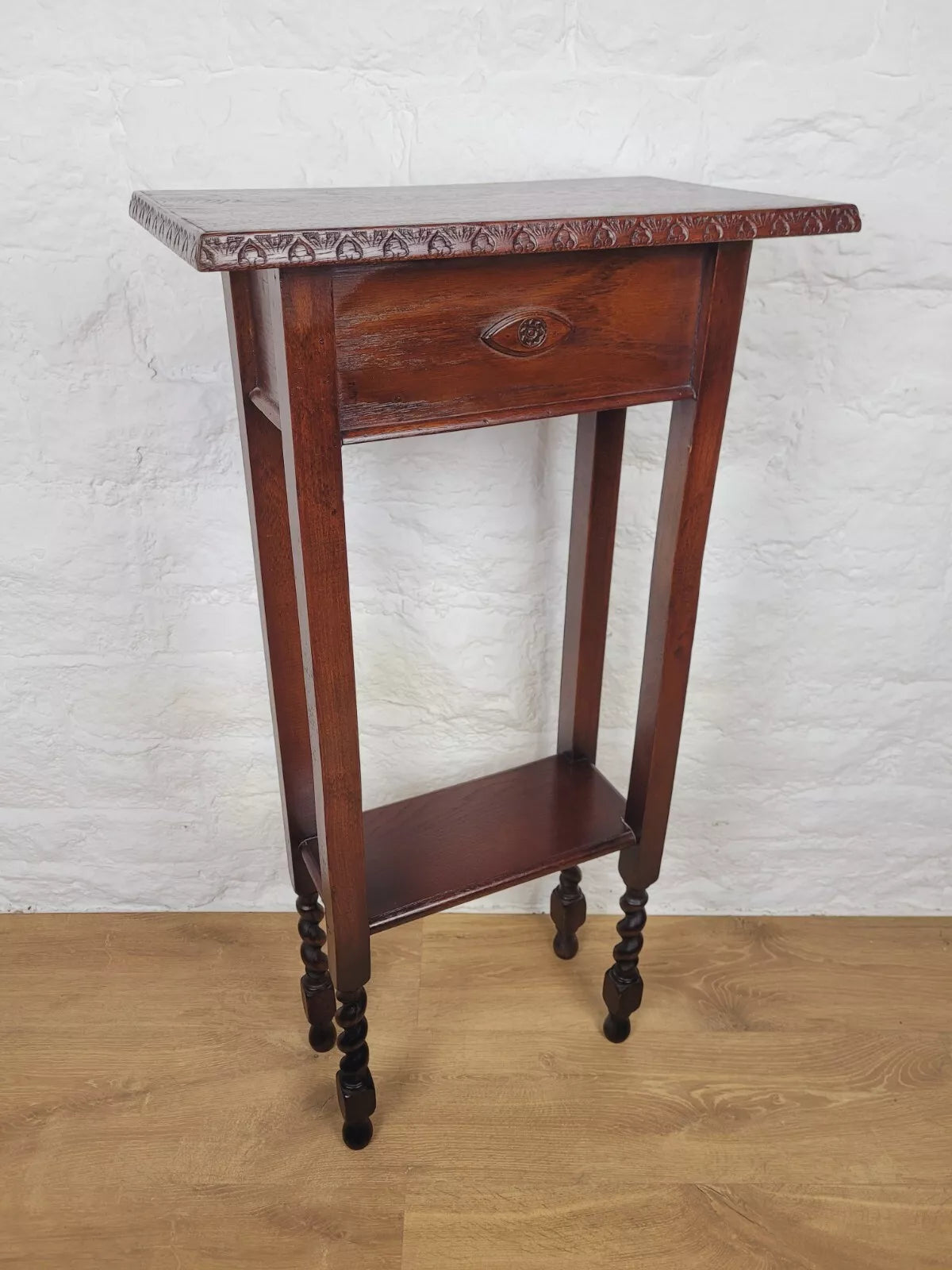 Vintage Jardinere 1940's Carved Barley Twist Mahogany Postage Available