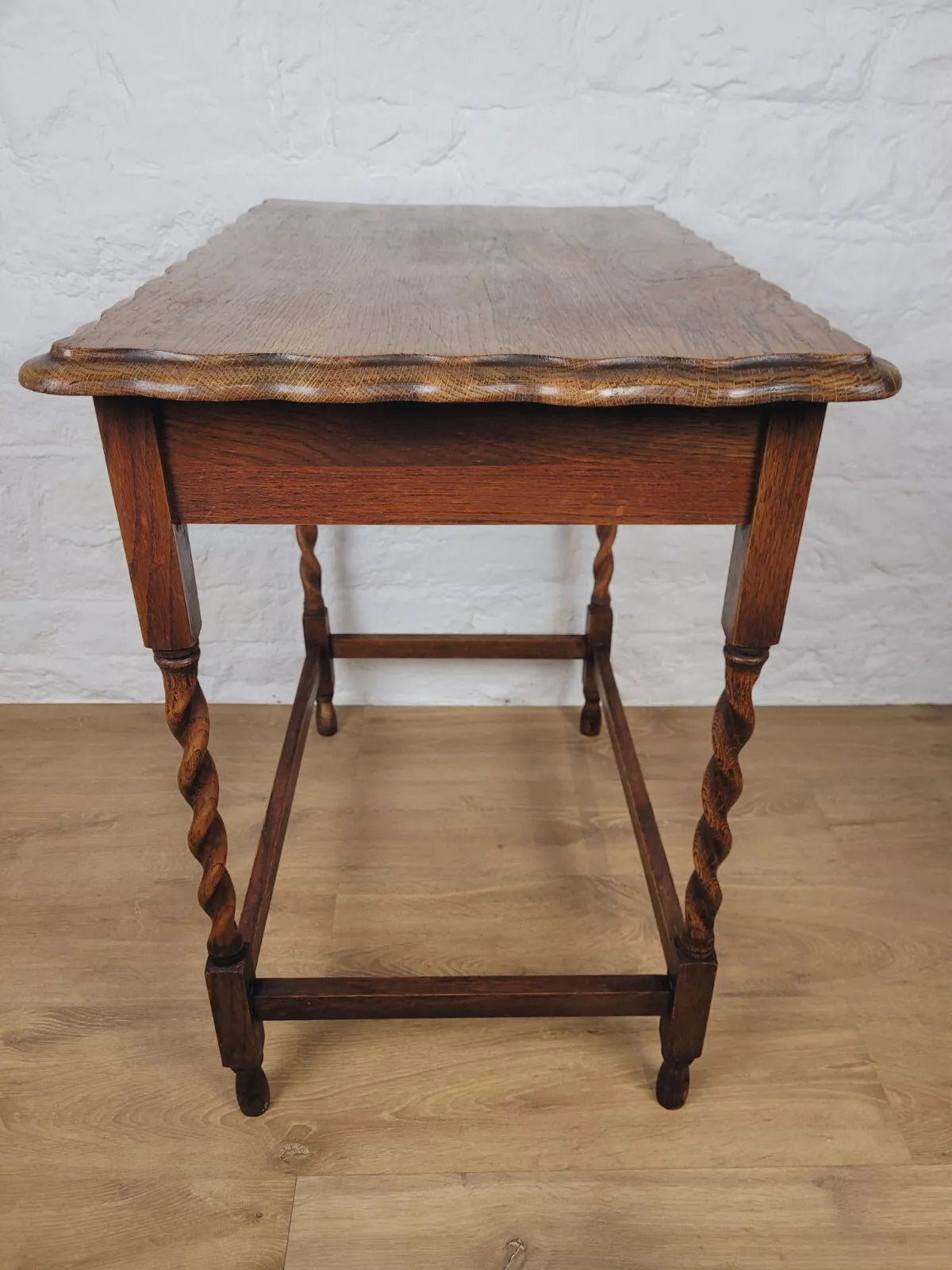 Barley Twist Occasional Table Oak Figured Country English Postage Available