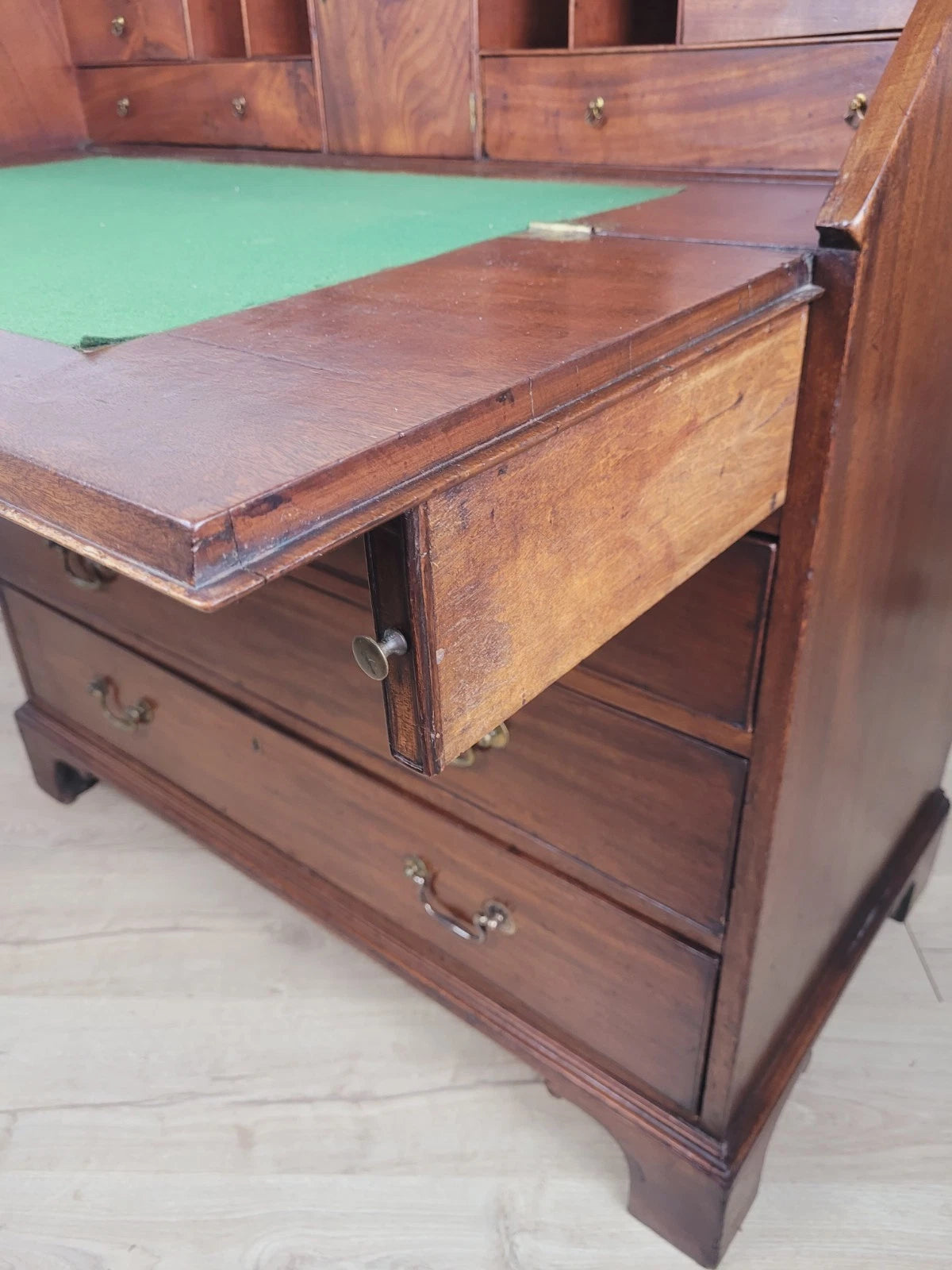 George III Writing Bureau Desk Inlaid 18thC Antique English Delivery Available