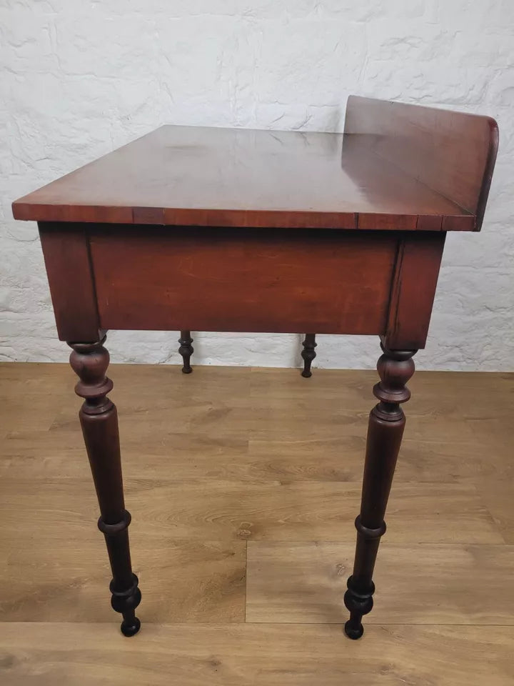 Victorian Writing Side Table Drawers Mahogany 19th-Century Delivery Available