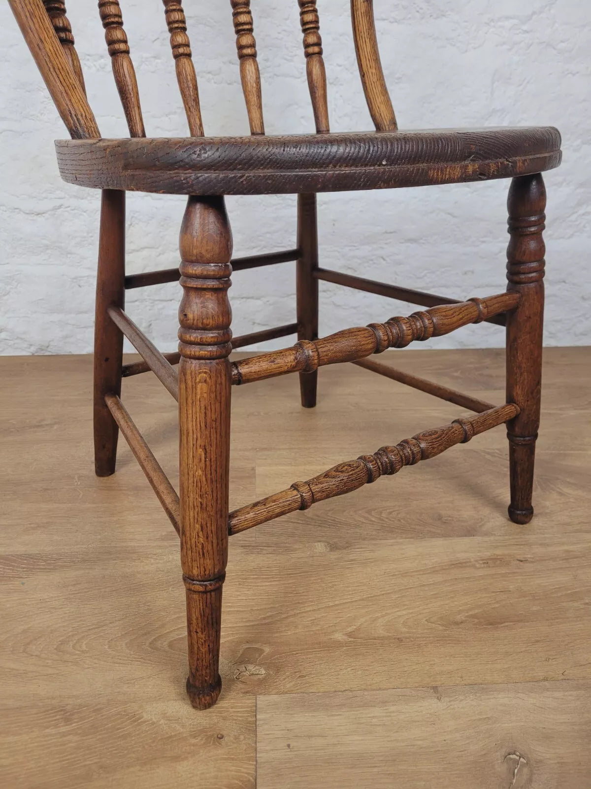 Victorian Windsor Kitchen Chair Oak Spindle Back Country Postage Available