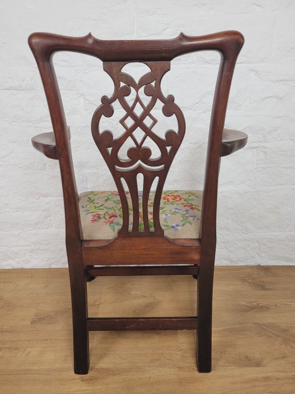 Victorian Armchair Chippendale Style Pierced Splat Back Postage Available