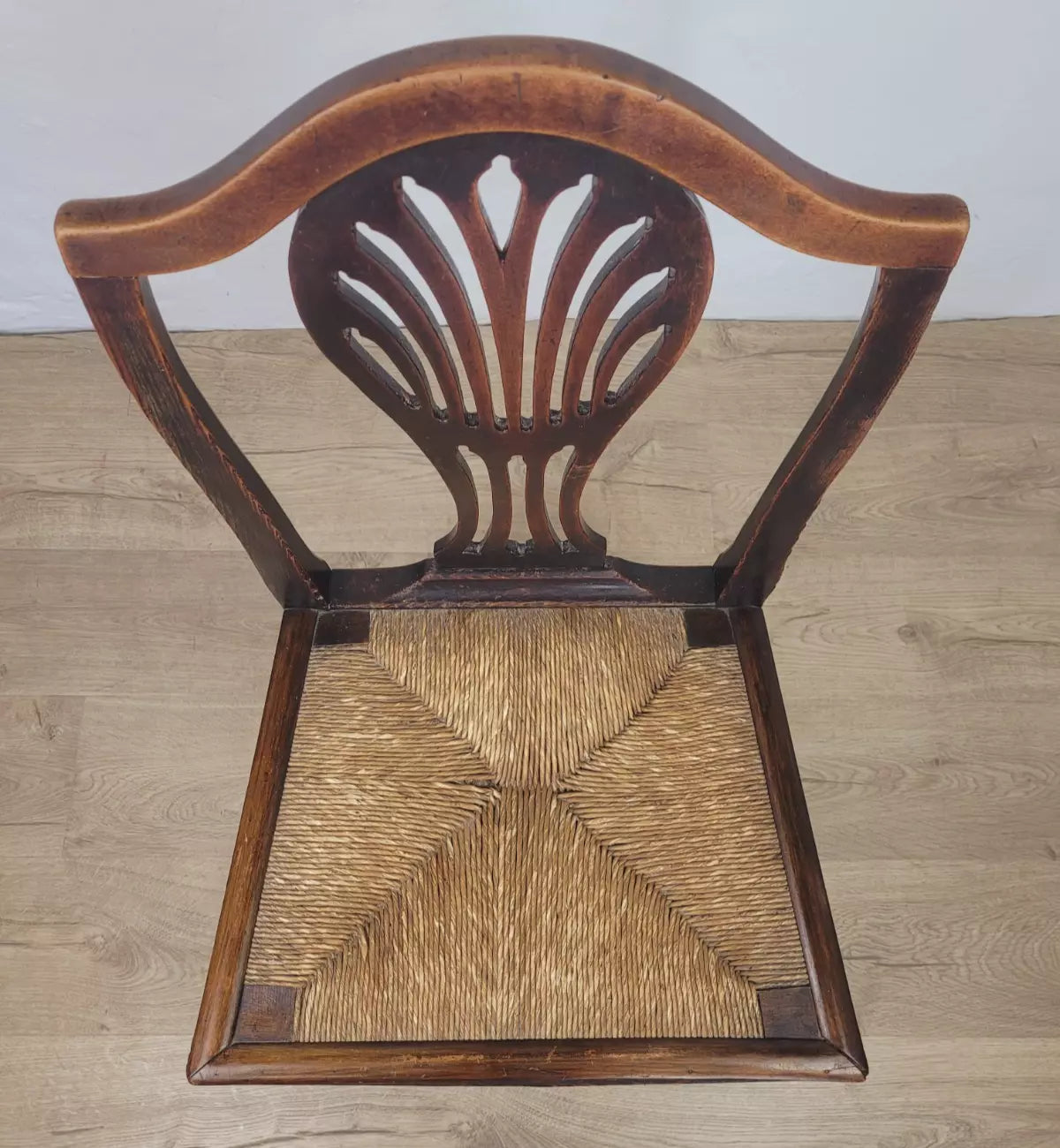 Country Side Chair Cane Pierced Back Antique 19th Century Postage Available