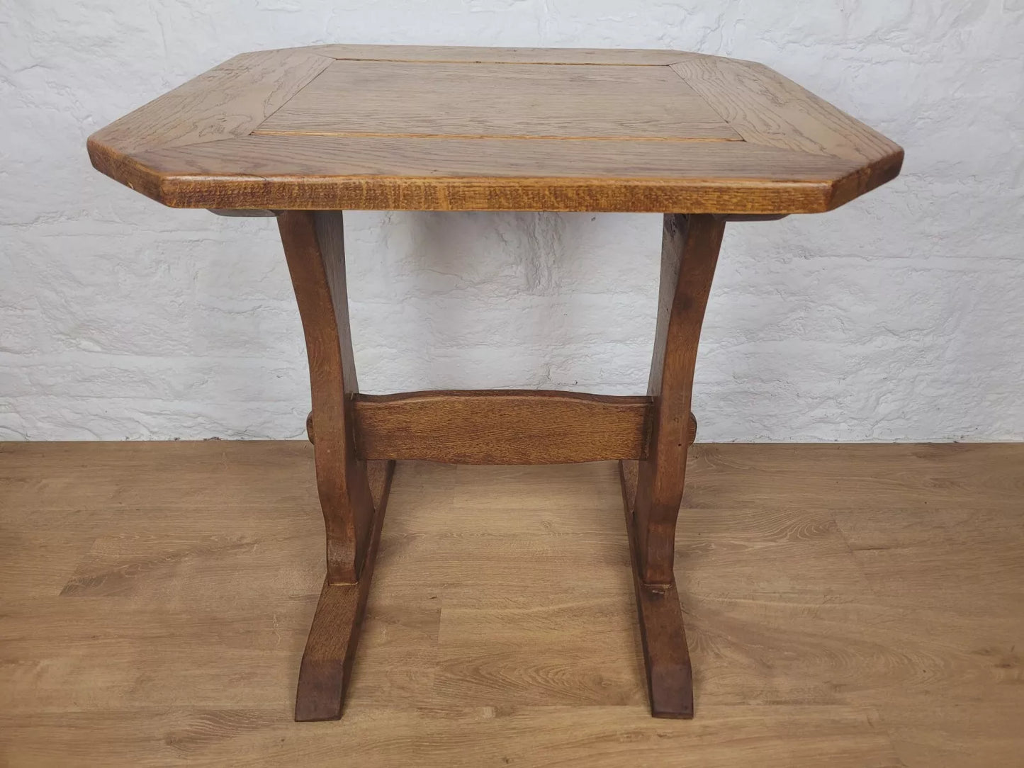 Vintage Oak Refectory Table Country Yorkshire Mid 20th Century Postage Available