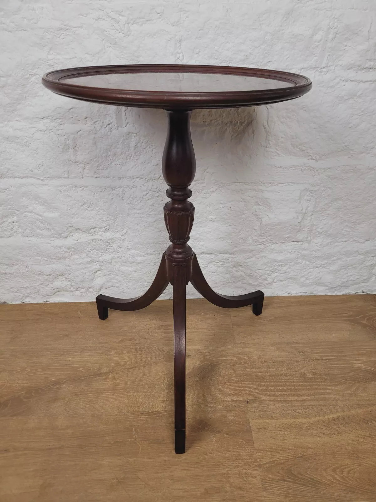 Victorian Tripod Wine Table English Circular Mahogany Postage Available