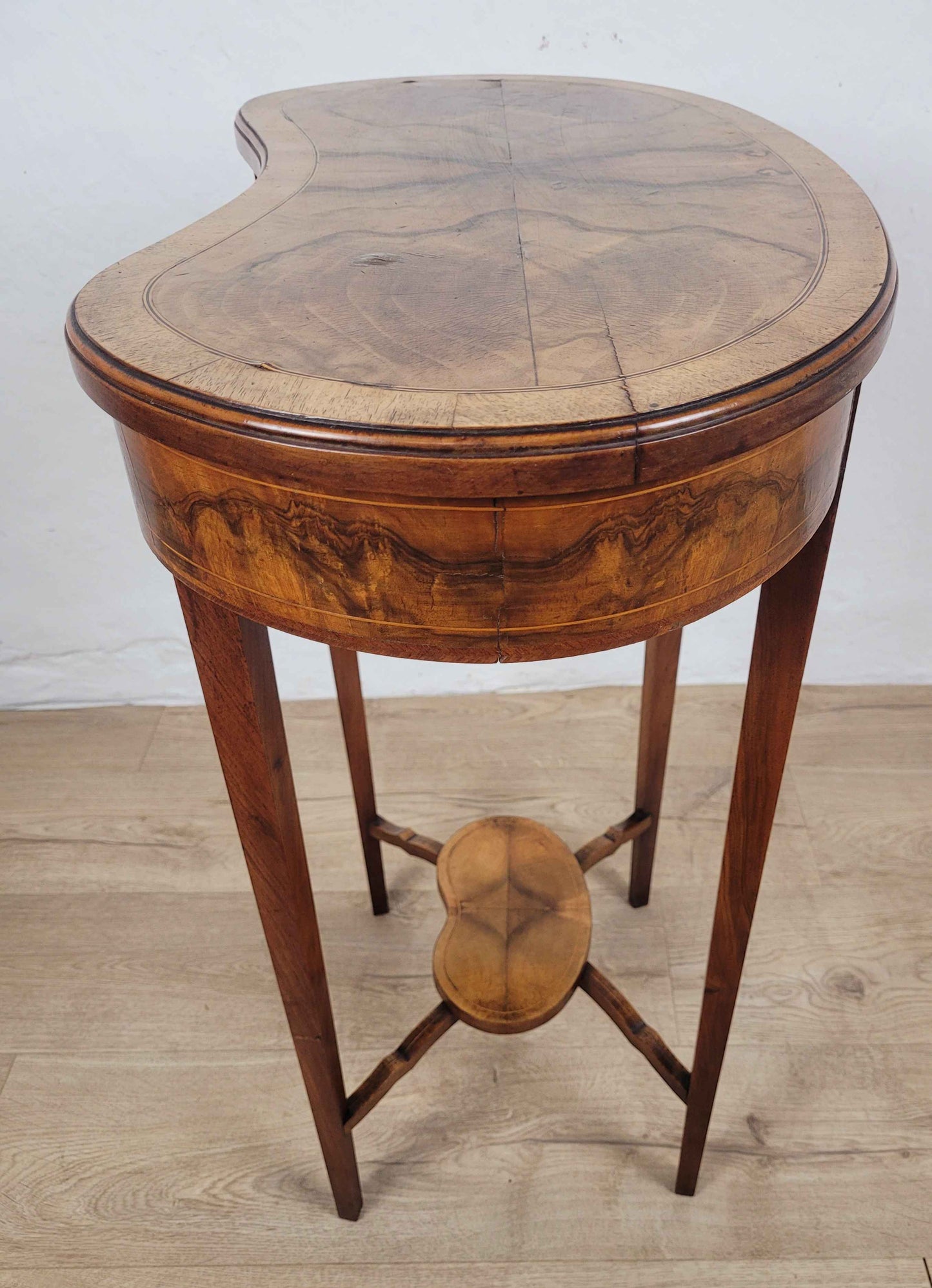 Victorian Kidney Side Table Walnut 19th Century Antique Postage Available