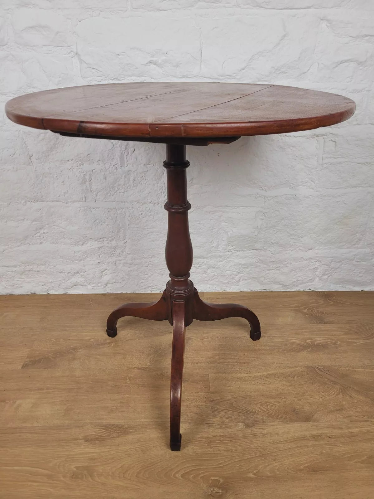 Georgian Tripod Side Table English Circular c.1800 Mahogany Postage Available