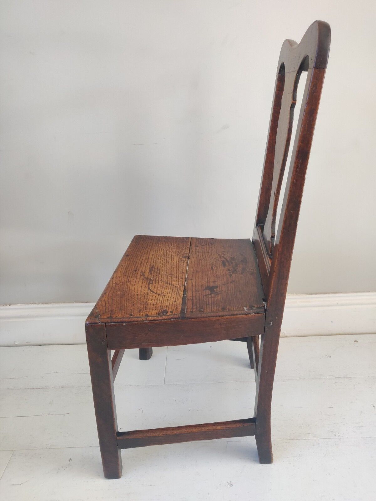 Hall Chair Oak Country 1900s Splatback Farmhouse Antique Postage Available