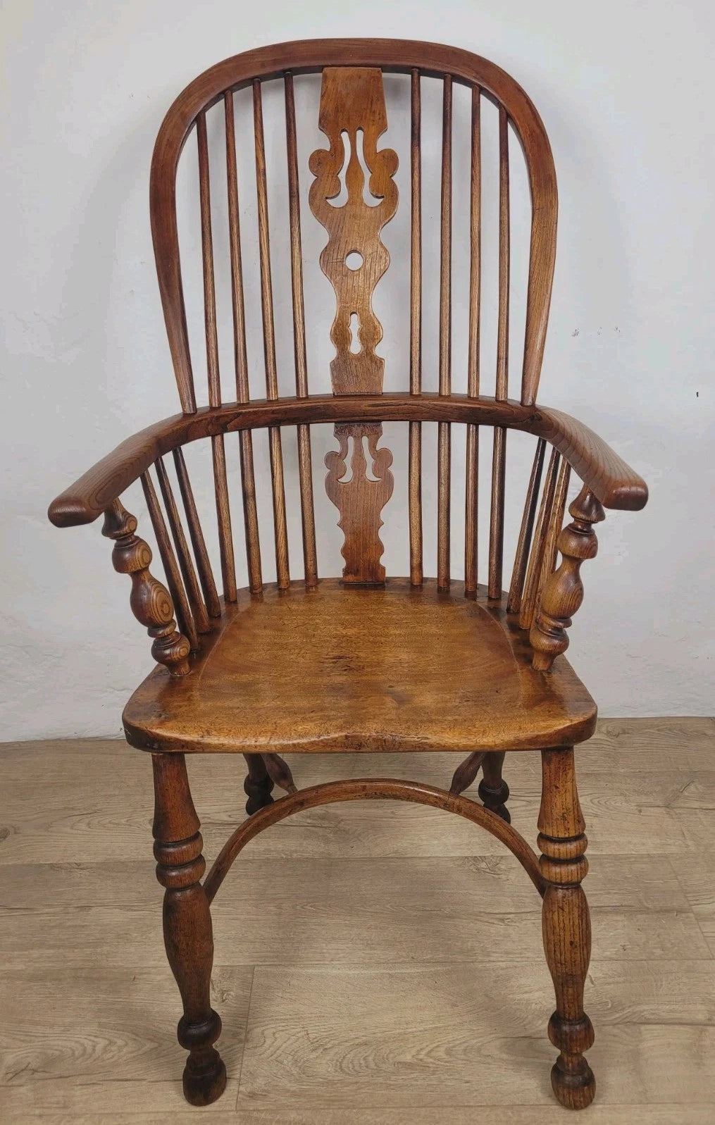 Victorian Windsor Armchair HoopBack Crinoline Stretcher 19thC Delivery Available
