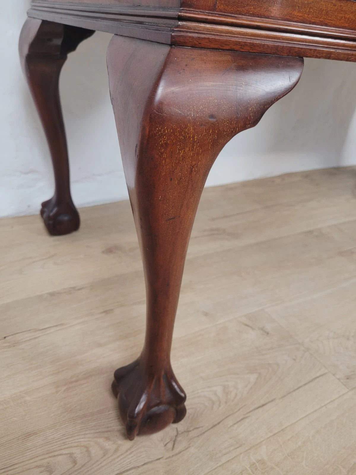Vintage Dresser Vanity Bow Front Ball and Claw Footed 1960s Delivery Available