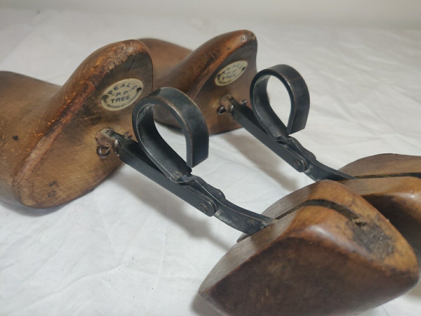 Peal's "P.P" Shoe Tree Last Set Metal Original Victorian Postage Available