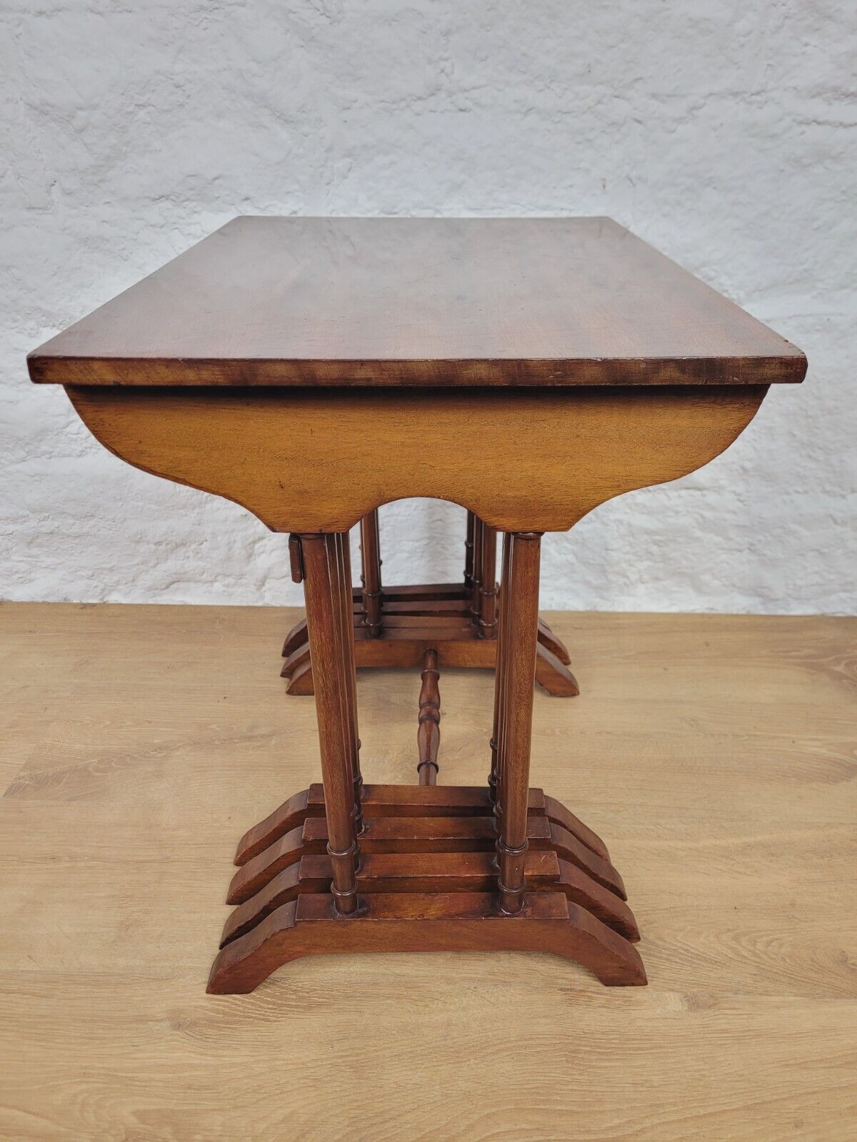 Edwardian Nest of Tables Quartetto Mahogany Rectangular Postage Available