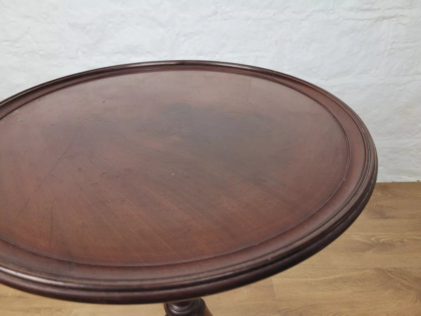 Victorian Tripod Wine Table English Circular Mahogany Postage Available