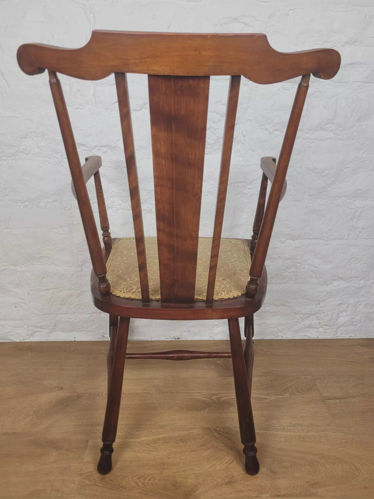 Penny Stickback Armchair 19thC Victorian Inlaid Mahogany Postage Available