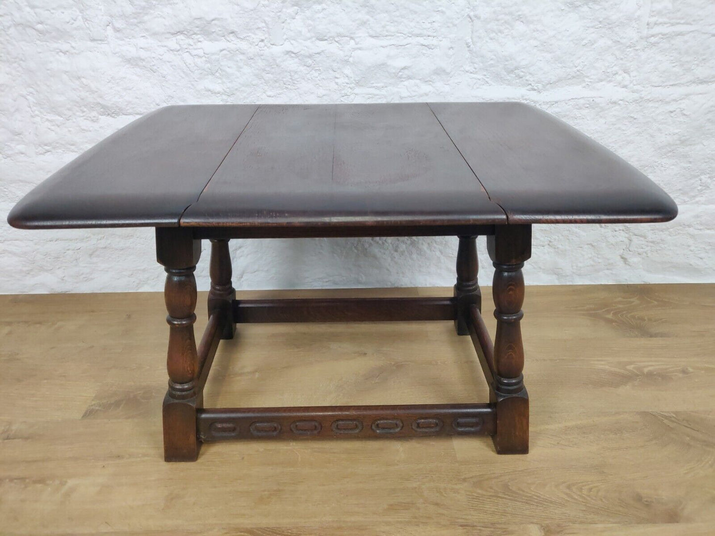 Priary Drop Leaf Table Turnable Top Jacobean Style Mahogany Postage Available