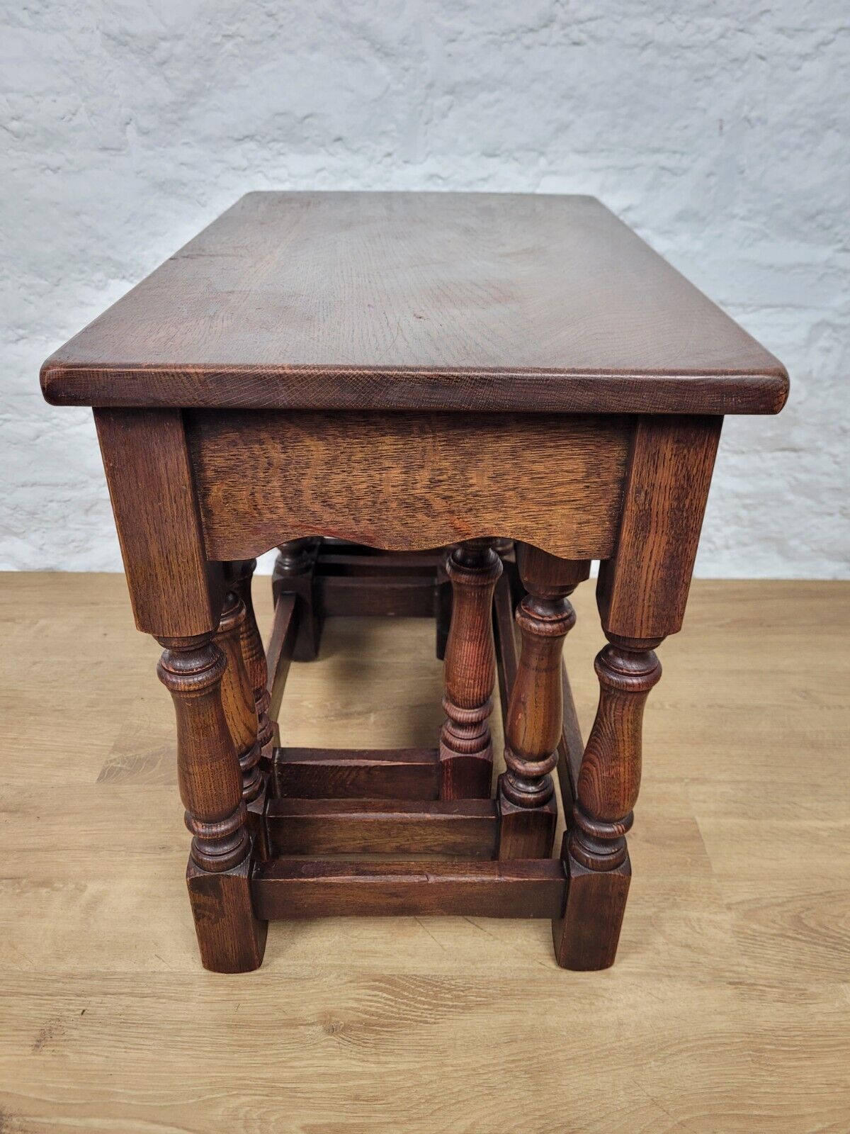 Nest of Tables Oak Vintage Rectangular Postage Available