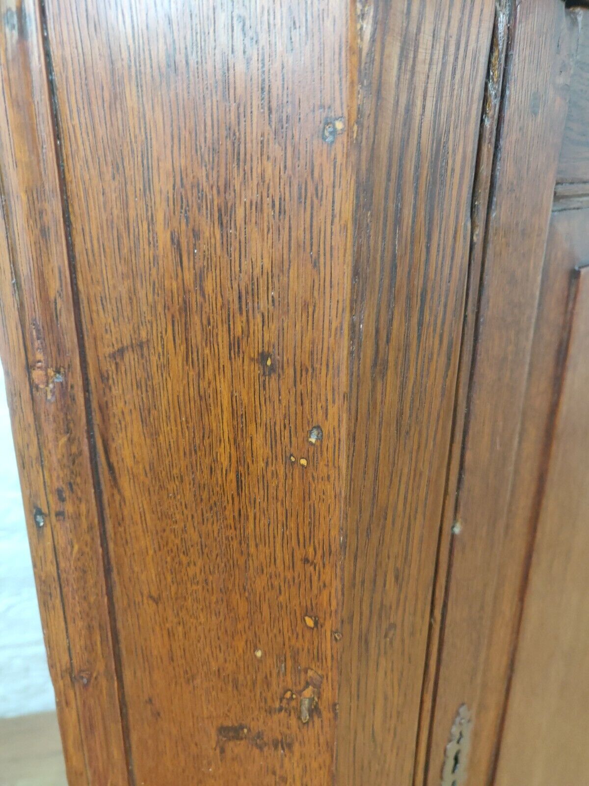 19th Century Corner Cupboard Brass Hinged Panelled Antique Delivery Available