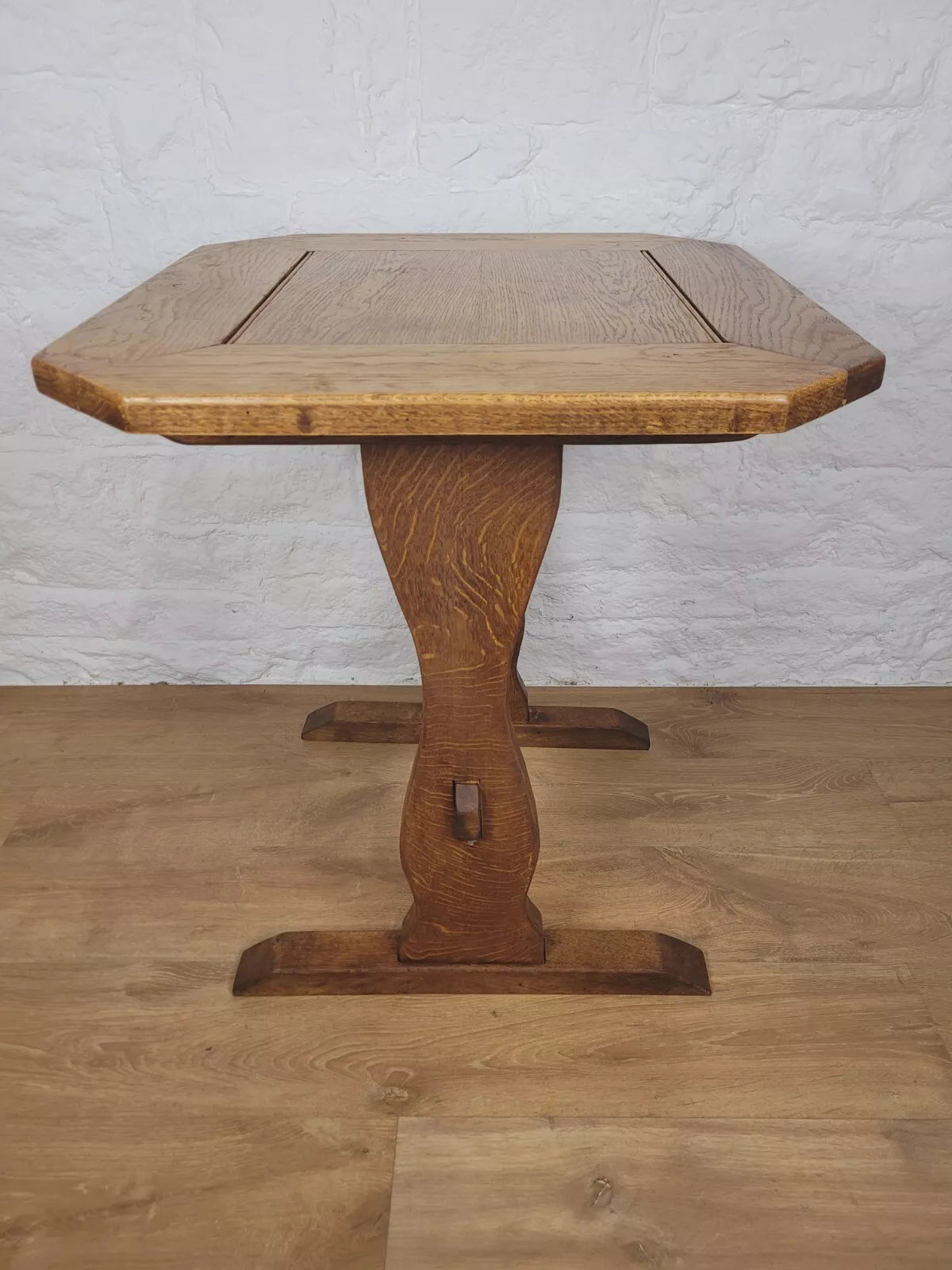 Vintage Oak Refectory Table Country Yorkshire Mid 20th Century Postage Available