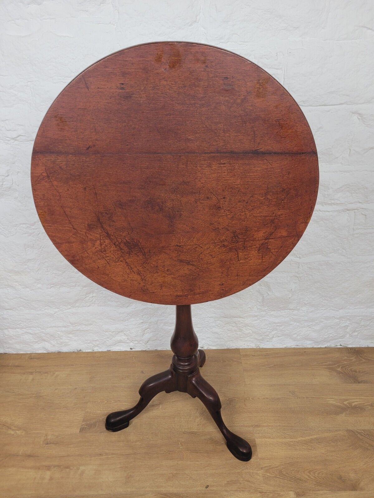 George III Tripod Table C1780 Tilt Top English Birdcage Delivery Available