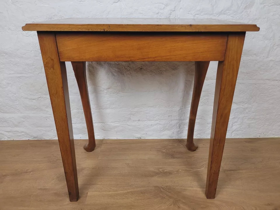 Walnut Occasional Side Table Carved Vintage Antique Style Postage Available