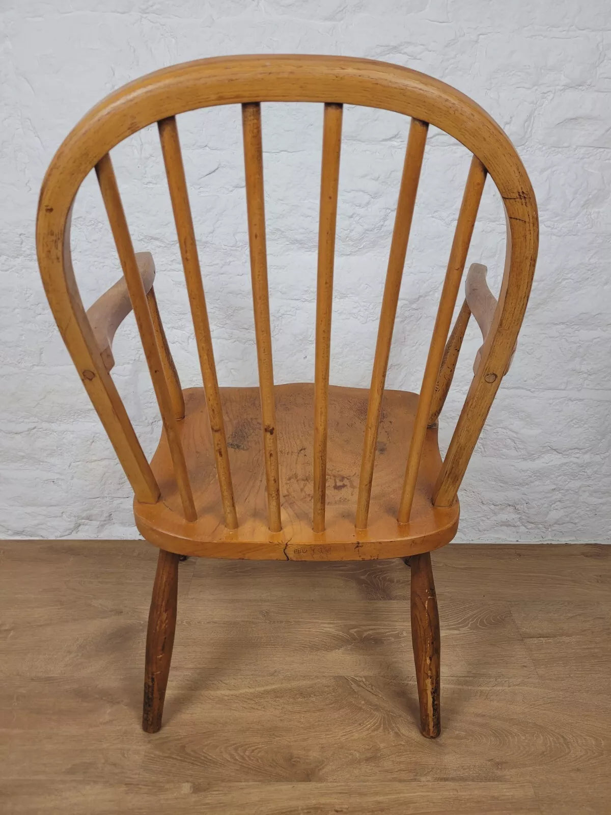 Vintage Carver Armchair Mid 20th Century Beech Spindle Back Postage Available