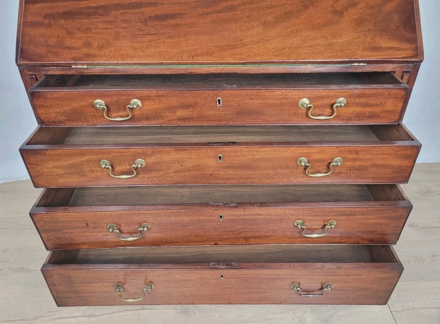 George III Writing Bureau Desk Inlaid 18thC Antique English Delivery Available