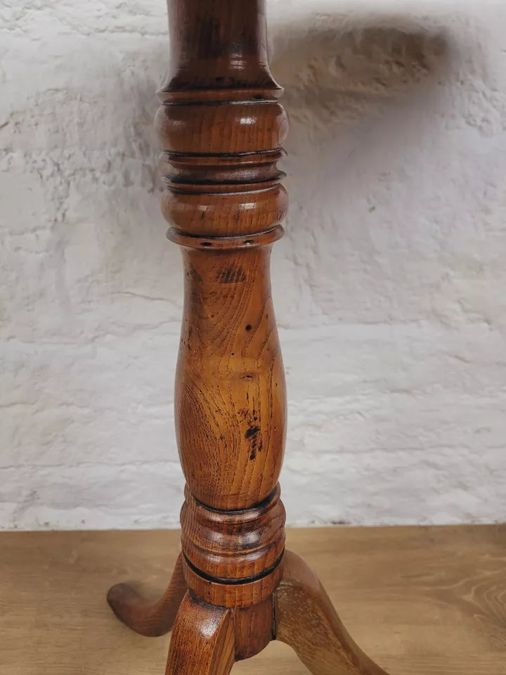 Tripod Tilt Top Table Oval Brass Inset 19th Century Mahogany Postage Available