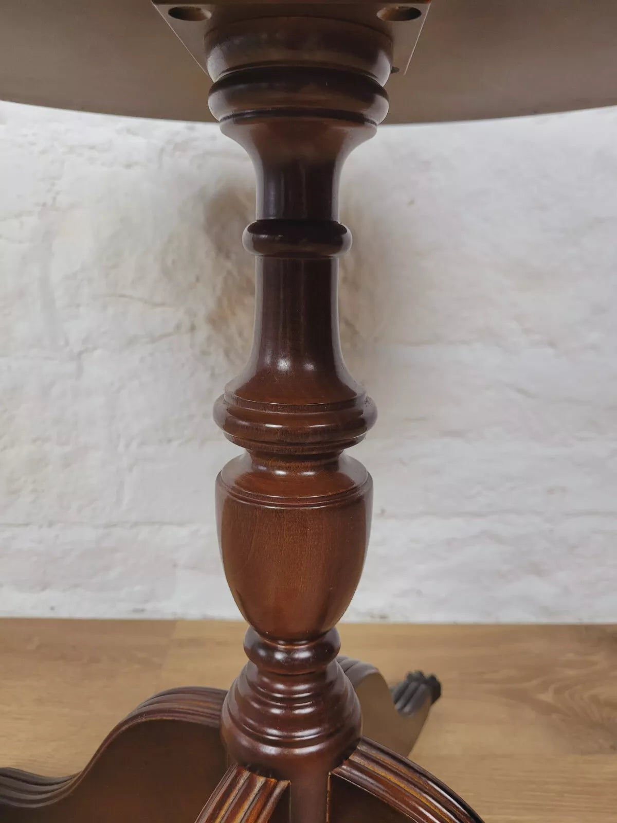 Victorian Drum Side Table Round Inlaid Paw Castors Drawers Postage Available