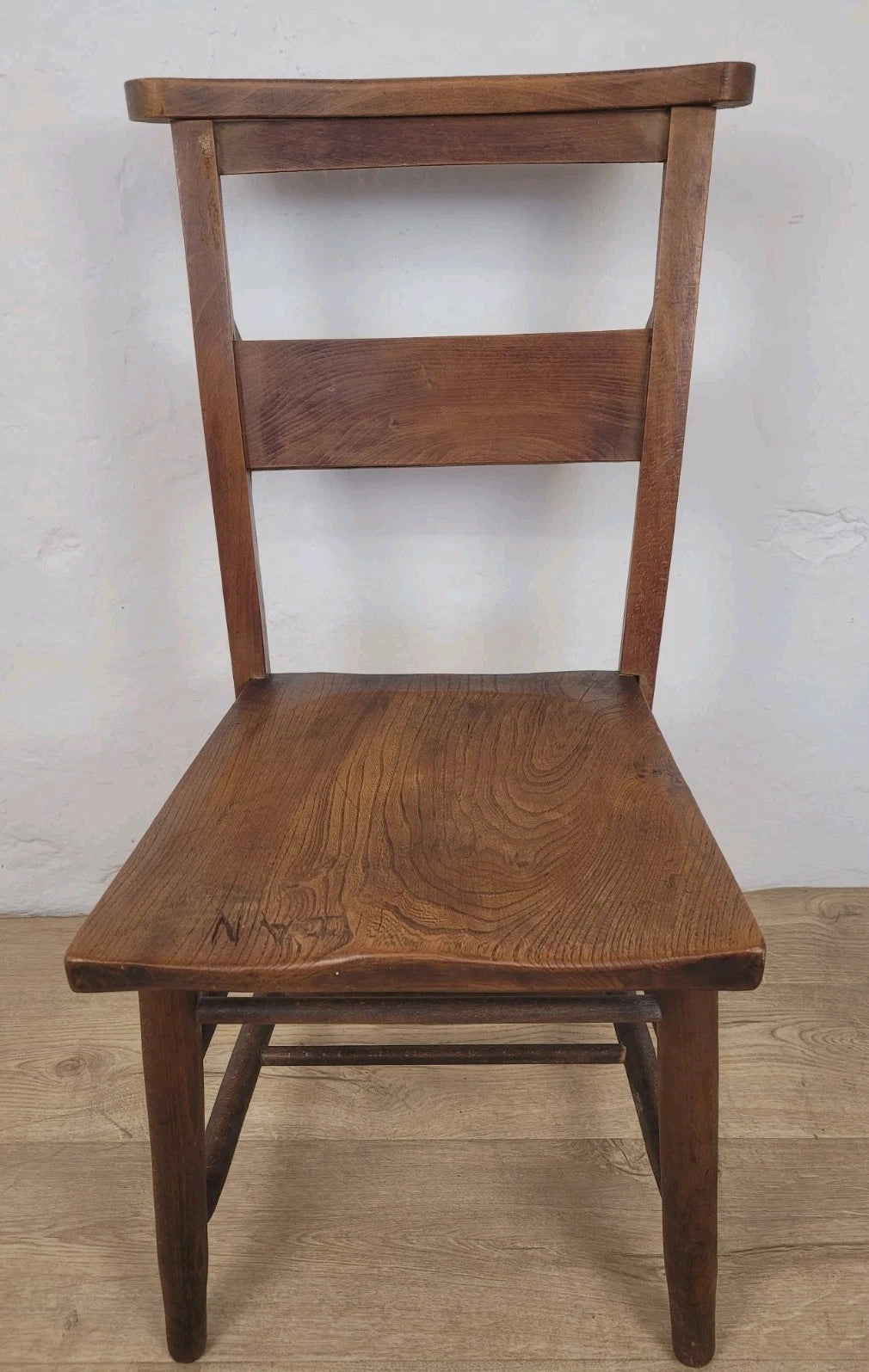 Kitchen Chapel Chair Church Bible Box Elm Rustic Vintage Postage Available