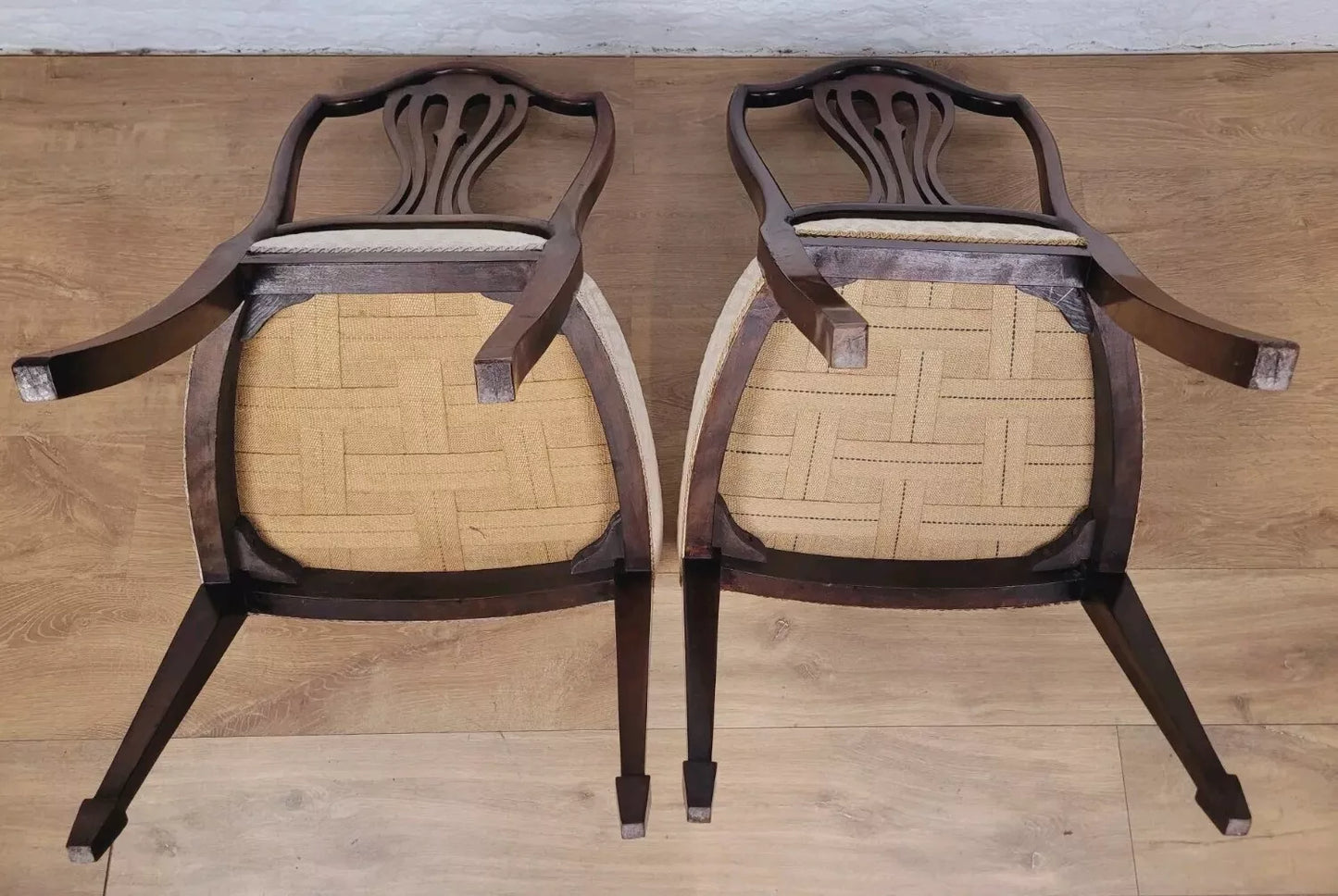 Edwardian Wheatsheaf Dining Chairs Marsh, Jones, Cribbs & Co. Postage Available