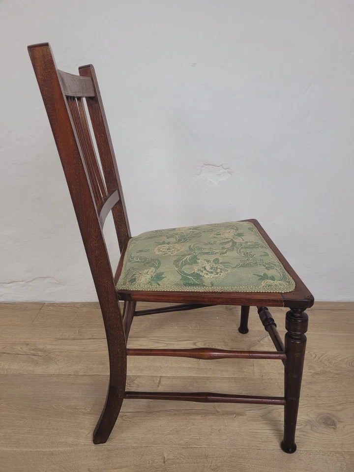 Edwardian Childs Bedroom Chair J.T. Antique Floral Upholstery Postage Available