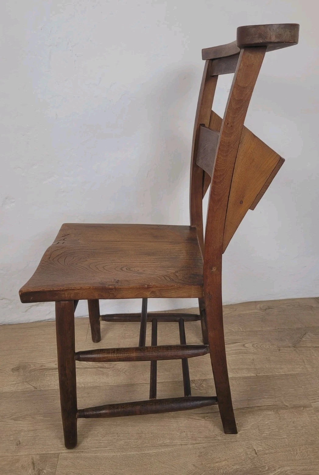 Kitchen Chapel Chair Church Bible Box Elm Rustic Vintage Postage Available