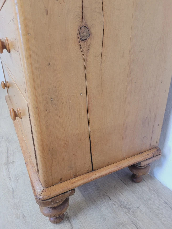 Victorian Chest of Drawers Pine Farmhouse Rustic Country Delivery Available