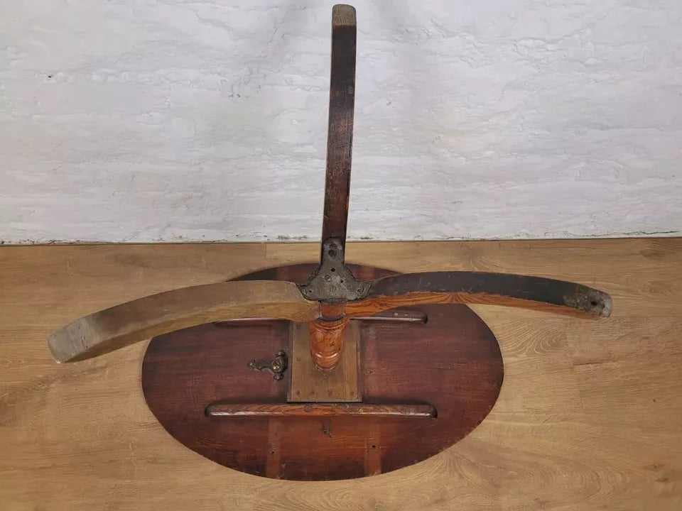 Tripod Tilt Top Table Oval Brass Inset 19th Century Mahogany Postage Available