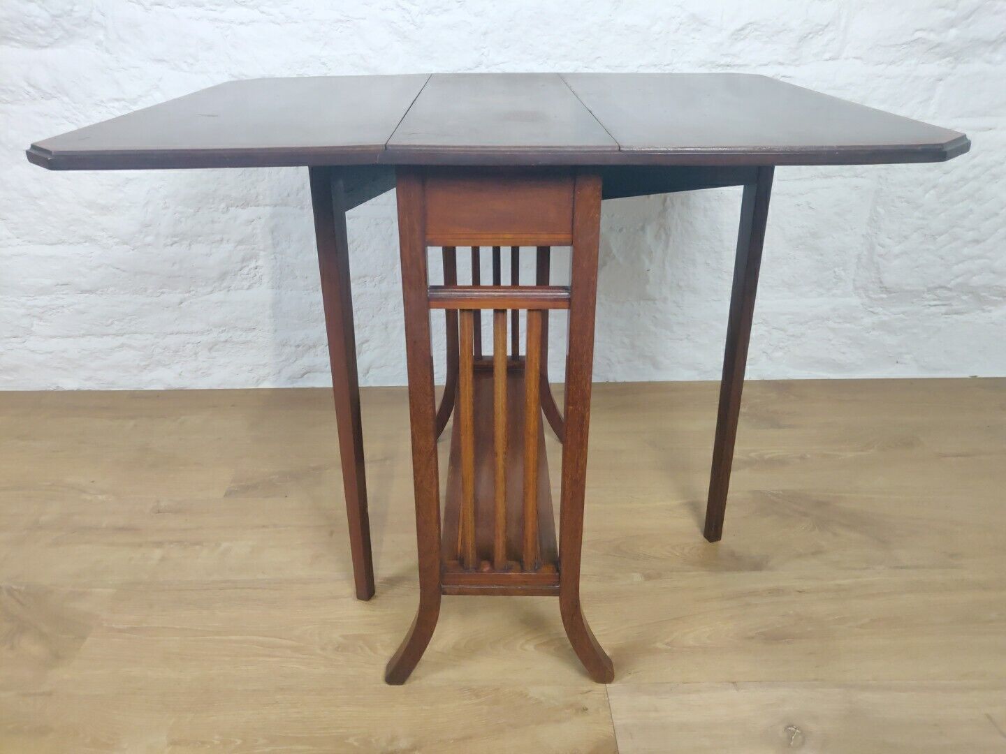 Sutherland Table Drop Leaf Satinwood Cross Banded Edwardian Postage Available