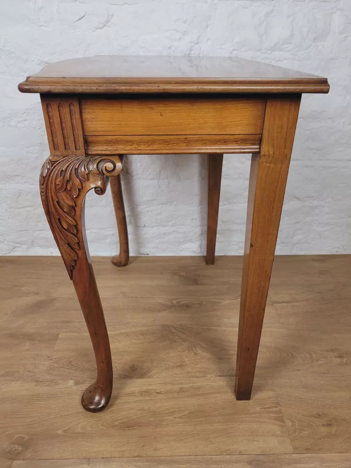 Walnut Occasional Side Table Carved Vintage Antique Style Postage Available